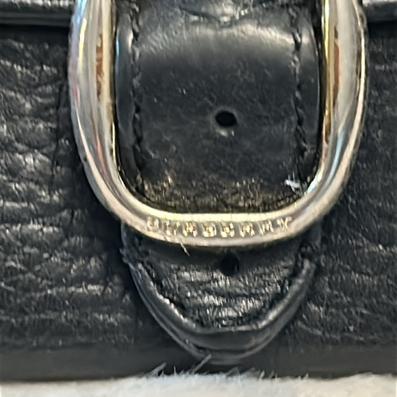 Burberry Black pebbled leather long wallet - Picture 4 of 17